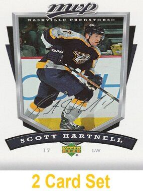 Scott Hartnell Hockey Card Collection
